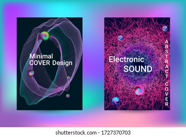 Electronics music set covers. Line art banner. Isolated vector illustration vector music background. Vector print template. Geometric print. Abstract vector background. 