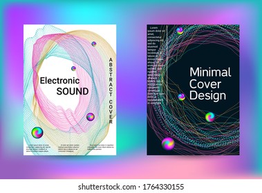 Fundas de juego de música electrónica. Banner de arte de línea. Fondo de la música vectorial de ilustración aislada. Plantilla de folleto comercial. Impresión geométrica. Resumen del fondo vectorial. 