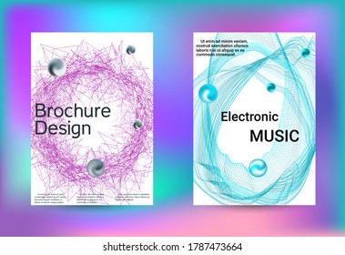 Electronics music set covers. Line art banner. Isolated vector illustration vector music background. Business brochure template. Geometric print. Abstract vector background. 