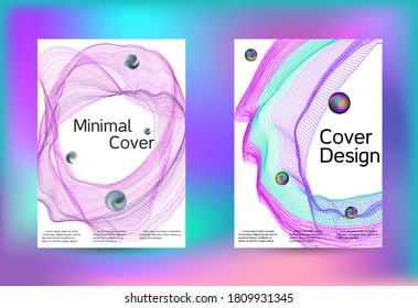 Elektronik-Musikset-Cover Line Art Banner. Einzige Vektorgrafik, Vektormusik, Hintergrund. Vektorgrafik-Vorlage. Geometrischer Ausdruck. Abstrakter Vektorhintergrund. 