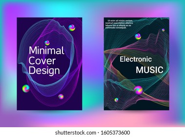 Electronics music set covers. Minimal vector coverage. Business brochure template. Geometric print. Abstract vector background. 