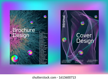 Electronics music set covers. Minimal creative art. Business brochure template. Geometric print. Abstract vector background. 