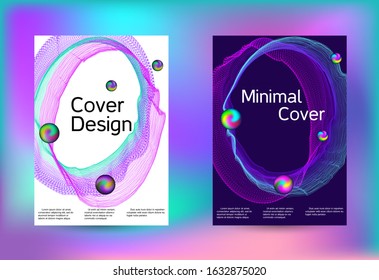 Electronics music set covers. Minimal creative art. Business brochure template. Geometric print. Abstract vector background. 