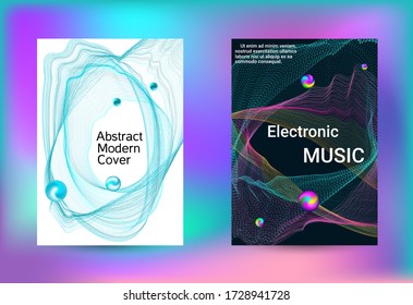 Electronics music set covers. Minimal creative art. Vector print template. Geometric print. Abstract vector background. 