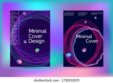 Elektronische Musikset-Covers. Minimal kreative Kunst. Vector Druckvorlage. Geometrischer Ausdruck. Abstrakter Vektorhintergrund. 
