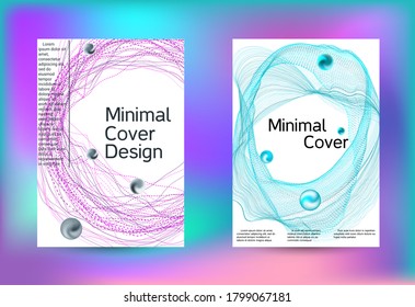 Fundas de juego de música electrónica. Arte creativo mínimo. Plantilla de folleto comercial. Impresión geométrica. Resumen del fondo vectorial. 