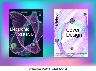 Electronics music set covers. Minimal vector coverage. Vector print template. Geometric print. Abstract vector background. 