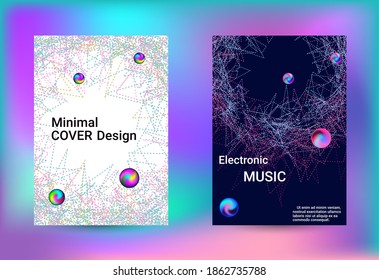 Fundas de juego de música electrónica. Arte creativo mínimo. Plantilla de impresión vectorial. Impresión geométrica. Resumen del fondo vectorial. 