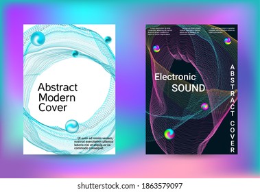 Electronics music set covers. Minimal vector coverage. Vector print template. Geometric print. Abstract vector background. 