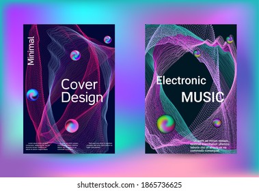 Electronics music set covers. Minimal creative art. Vector print template. Geometric print. Abstract vector background. 