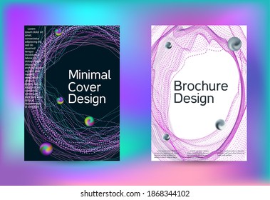 Elektronik-Musikset-Cover Minimale kreative Kunst. Vorlage für Geschäftsbroschüren. Geometrischer Ausdruck. Abstrakter Vektorhintergrund. 