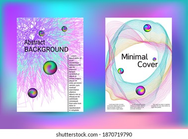 Fundas de juego de música electrónica. Cobertura vectorial mínima. Plantilla de folleto comercial. Impresión geométrica. Resumen del fondo vectorial. 