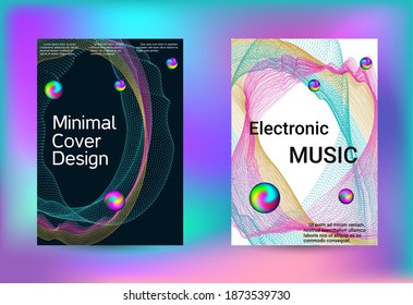 Electronics music set covers. Minimal creative art. Vector print template. Geometric print. Abstract vector background. 