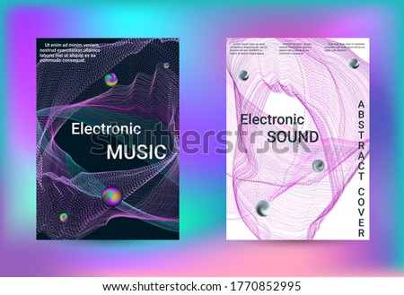 Electronics music set covers. Minimal creative art. Vector print template. Geometric print. Abstract vector background. 