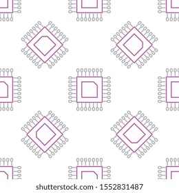 Electronics seamless pattern design, Repeat textile design. Fabric print.