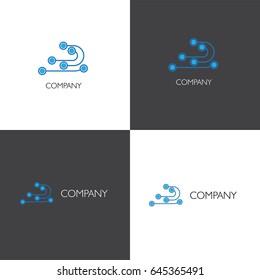 Electronics services or goods company logo