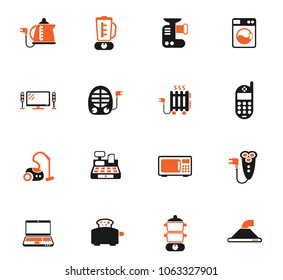 electronics supermarket color vector icons for web and user interface design