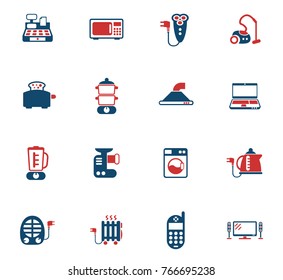electronics supermarket color vector icons for web and user interface design