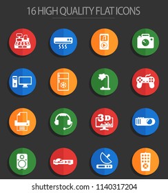 electronics supermarket vector icons for web and user interface design