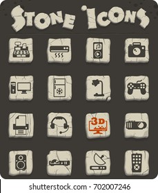 electronics supermarket vector icons for web and user interface design