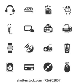 electronics supermarket vector icons for your creative ideas