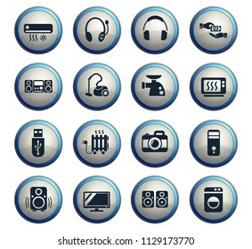 electronics supermarket web icons for user interface design