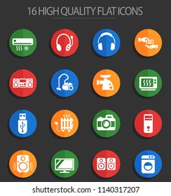 electronics supermarket web icons for user interface design
