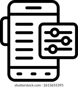Electronics Troubleshoot Line Vector Icon Design