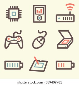 Electronics web icons