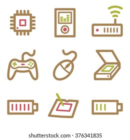 Electronics web icons