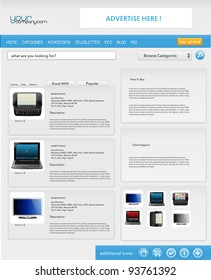 Electronics Website Template editable as you wish