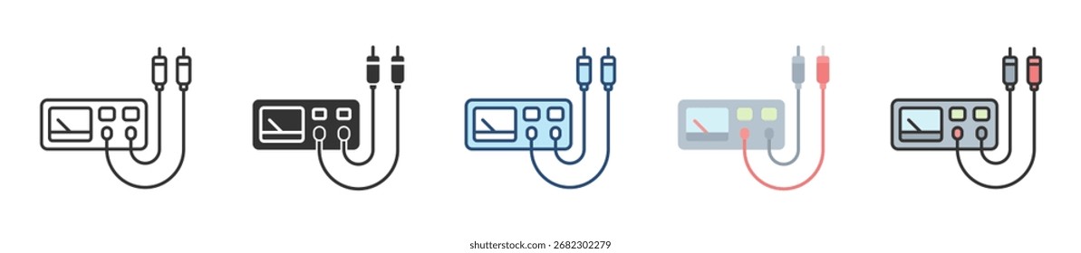 Electrophoresis Icon Set Multiple Style Collection