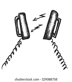 Electro-Shock Therapy,  doodle  vector illustration icon
