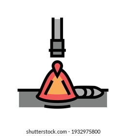 electroslag welding color icon vector. electroslag welding sign. isolated symbol illustration