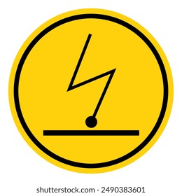 Electrostatic Charge Symbol Sign, Vector Illustration, Isolate On White Background Label .EPS10