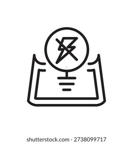 Electrostatic discharge mat icon. ESD safety and grounding, representing antistatic work surfaces, dissipative bench mats, electronic component protection, and laboratory static control hardware.