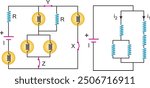 electrostatic, electricity, electrification, plus, minus, pole, physics, visual, vector, physics lesson, resistance, current, ohm, wire, experiment, source, light