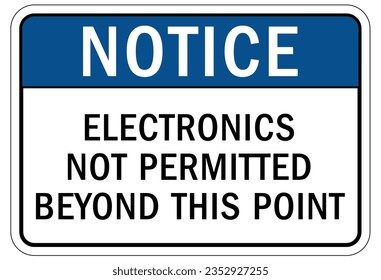 Electrostatic warning sign and label