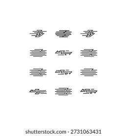 Arte de línea ElectroStreak que captura el movimiento vibrante a través de los trazos