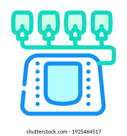 vector de icono de color del equipo de electroterapia. signo de equipo de electroterapia. ilustración de símbolo aislado