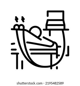 Electrotherapy sign сolor line icon. Physiotherapy. Pictogram for web page.