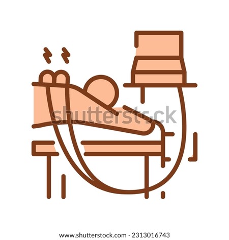 Electrotherapy sign сolor line icon. Physiotherapy. Pictogram for web page.