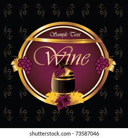 Elegan label for red wine