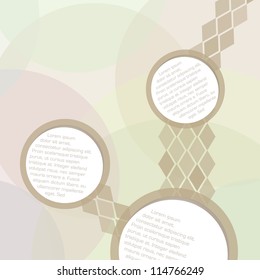 Elegance abstract background with speech bubbles. Eps10 vector