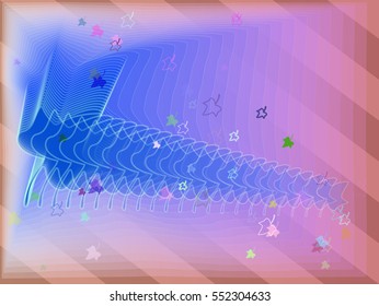 elegance among emblematic case, popular leaf vector background in gradation