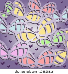 Elegance background with butterflies, EPS 10