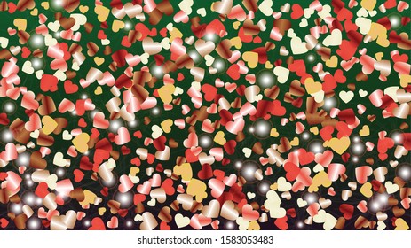 Elegance Background with Confetti of Glitter Particles. Sparkle Lights Texture. Celebration pattern. Light Spots. Star Dust. Explosion of Confetti. Design for Flyer.