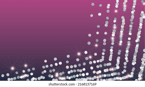Fondo elegante con confetti de partículas brillantes. Sparkle Luces Textura. Patrón de aniversario. Puntos de luz. Star Dust. Explosión de Confetti. Diseño de plantilla.