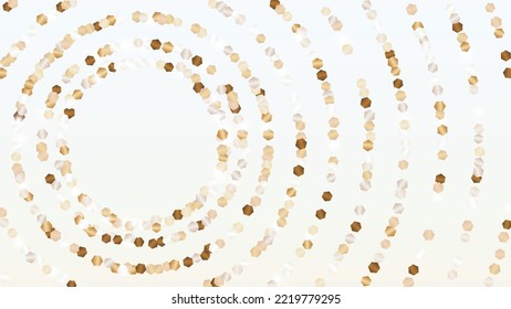 Elegance Background with Confetti of Glitter Particles. Sparkle Lights Texture. Christmas pattern. Light Spots. Star Dust. Explosion of Confetti. Design for Template.