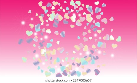 Elegance Background with Confetti of Glitter Particles. St. Valentine Day. Party pattern. Light Spots. Explosion of Confetti. Glitter Vector Illustration. Design for Invitation.
